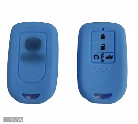 CLOUDSALE ; Your Store. Your Place Silicone Key Cover Compatible with Honda Civic (2019) Smart Key (Sky Blue) Pack of 1