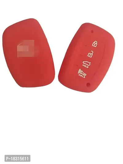 Cloudsale Silicone Key Cover Compatible with Venue 4 Button Push Start Model Red Color (Pack of 1)