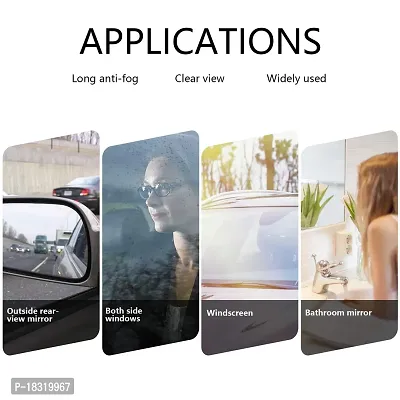 CLOUDSALE Car Rearview Mirror Anti Fog Film Waterproof Protective Film Anti Glare Rain-Proof Anti Water Protector (Pics)-thumb5