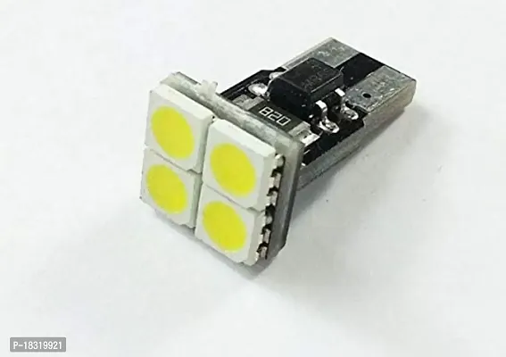 CLOUDSALE ; Your Store. Your Place SMD-5050 CanBus W5W (501) T10 4 LED Bulb Parking Light, Indicator Light(White)