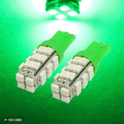 Cloudsale 28 SMD LED T10 Parking Indicator Socket Light, 12V (Green)-thumb0