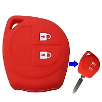 Cloudsale Silicone Key Cover Compatible with Suzuki 2 Button Remote Key (Red)-thumb1