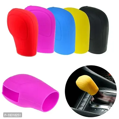 CLOUDSALE ; Your Store. Your Place Car Gear Shift knob Silicon Cover for Automatic Transmission only(Yellow)-thumb2