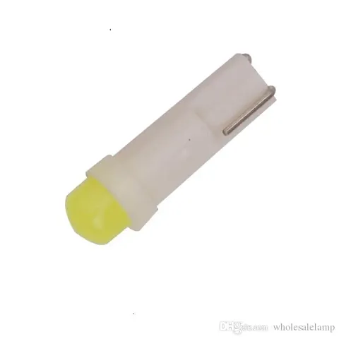 CLOUDSALE Car Interior T5 led 1 SMD led Dashboard Wedge Car Light 12v (Pack of 2)