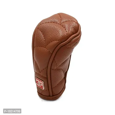 CLOUDSALE ; Your Store. Your Place Leather Car Gear Shift Knob Skid Proof Protection Cover (Brown)-thumb0