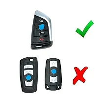 CLOUDSALE ; Your Store. Your Place 2 Button Silicone Car Key Cover Case for BM-W X1 X 5 X6 5 7 Series Remote Fob (Pack of 1)-thumb1