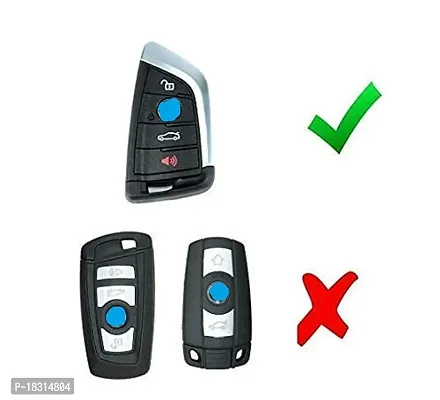 CLOUDSALE ; Your Store. Your Place 2 Button Silicone Car Key Cover Case for BM-W X1 X 5 X6 5 7 Series Remote Fob (Pack of 1)-thumb2