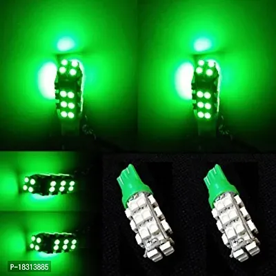 Cloudsale 28 SMD LED T10 Parking Indicator Socket Light, 12V (Green)-thumb3