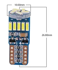 CLOUDSALE ; Your Store. Your Place T10 led canbus 15led 4014 SMD LED No OBC Error 194 168 W5W T10 15smd canbus Non Polarity LED Wedge Bulb car-Styling (Pack of 2)-thumb1