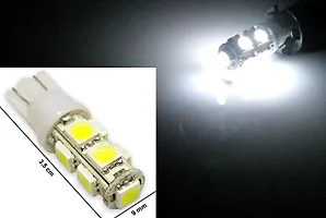 CLOUDSALE ; Your Store. Your Place 9 SMD 5050 LED T10 PARKING INDICATOR CAR BIKE LIGHT- WHITE- 2PC-thumb1