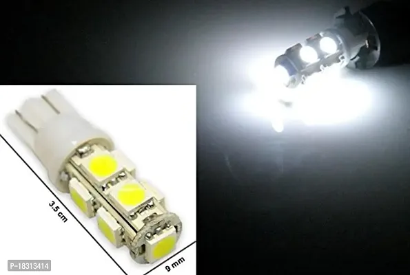 CLOUDSALE ; Your Store. Your Place 9 SMD 5050 LED T10 PARKING INDICATOR CAR BIKE LIGHT- WHITE- 2PC-thumb2