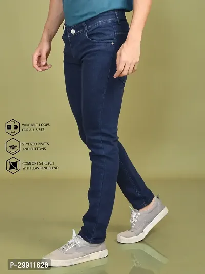 Stylish Denim Solid Jeans for Men-thumb5