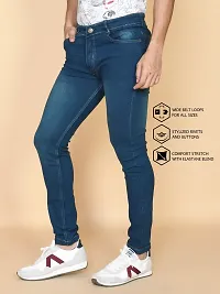 Classic Denim Solid Jeans For Men-thumb2