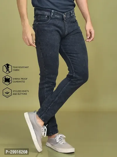 Stylish Denim Solid Jeans for Men-thumb3