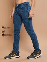 Classic Denim Solid Jeans For Men-thumb2