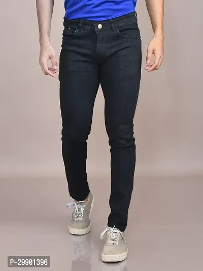 Stylish Denim Solid Jeans for Men-thumb0