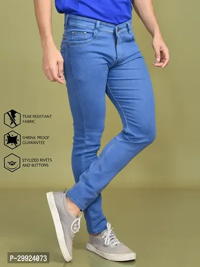 Stylish Denim Solid Jeans for Men-thumb3