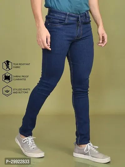 Stylish Denim Solid Jeans for Men-thumb3