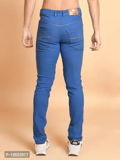 Classic Denim Solid Jeans For Men-thumb2