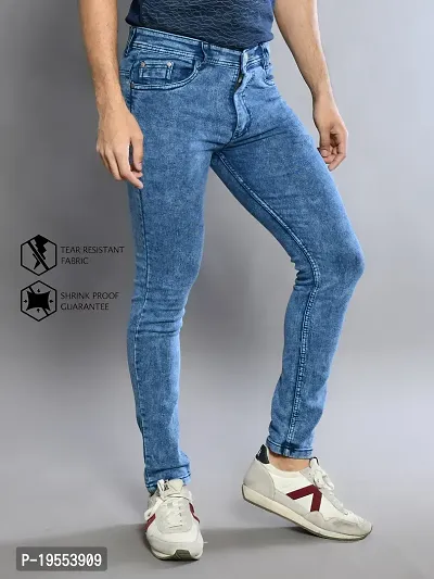 Classic Denim Solid Jeans For Men