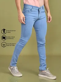 Stylish Denim Solid Jeans for Men-thumb2