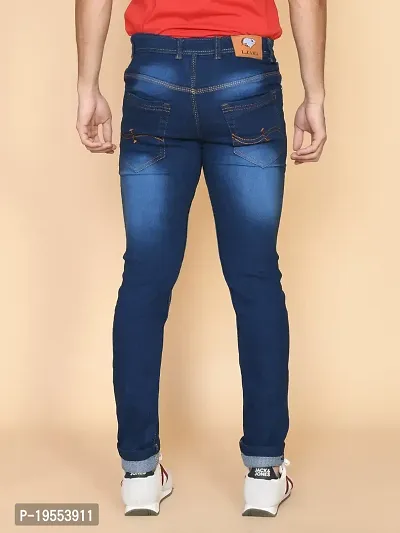 Classic Denim Solid Jeans For Men-thumb2