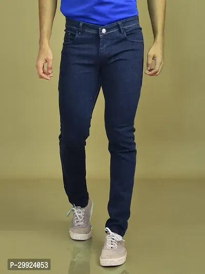 Stylish Denim Solid Jeans for Men-thumb0