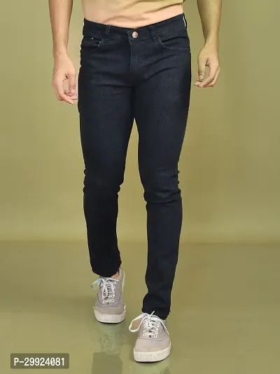 Stylish Denim Solid Jeans for Men-thumb0