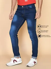 Classic Denim Solid Jeans For Men-thumb2