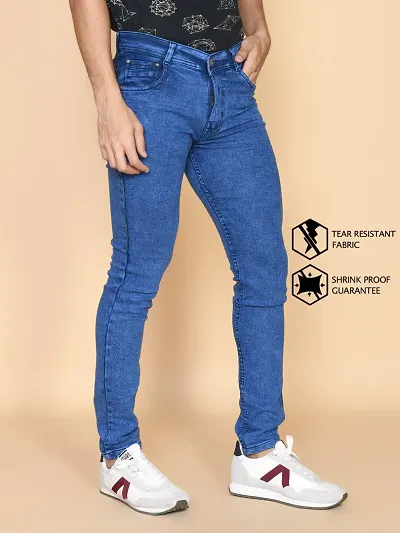 Classic Solid Jeans For Men