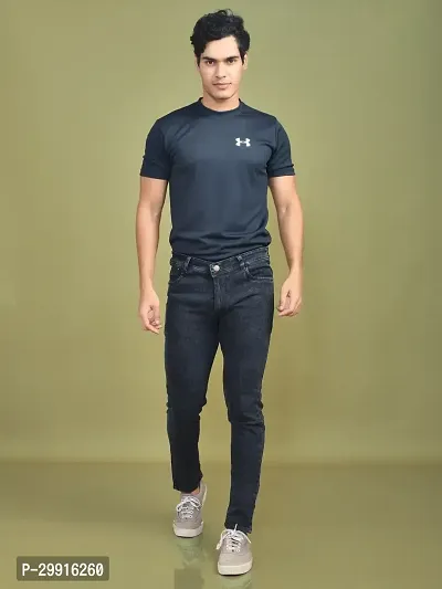 Stylish Denim Solid Jeans for Men-thumb5