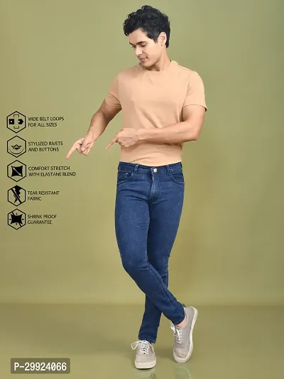 Stylish Denim Solid Jeans for Men-thumb5