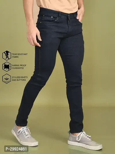 Stylish Denim Solid Jeans for Men-thumb3