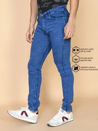 Classic Denim Solid Jeans For Men-thumb2