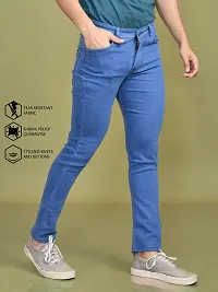 Stylish Denim Solid Jeans for Men-thumb4