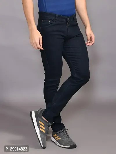 Stylish Denim Solid Jeans for Men-thumb4