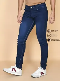 Classic Denim Solid Jeans For Men-thumb2