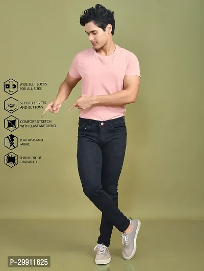 Stylish Denim Solid Jeans for Men-thumb3