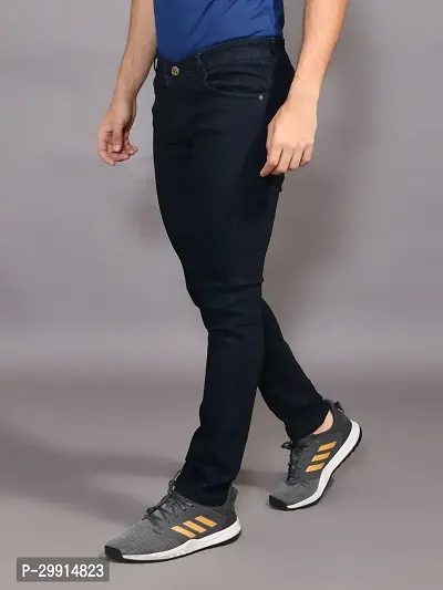 Stylish Denim Solid Jeans for Men-thumb3