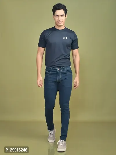 Stylish Denim Solid Jeans for Men-thumb5