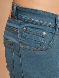 Classic Denim Solid Jeans For Men-thumb2