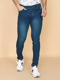 Classic Denim Solid Jeans For Men-thumb4