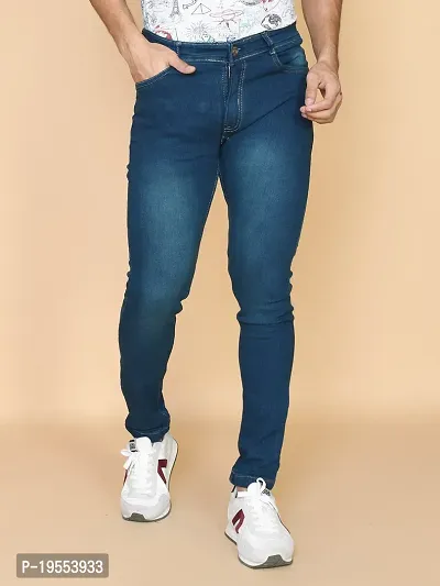 Classic Denim Solid Jeans For Men-thumb5