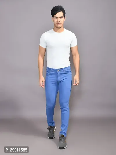 Stylish Denim Solid Jeans for Men-thumb3