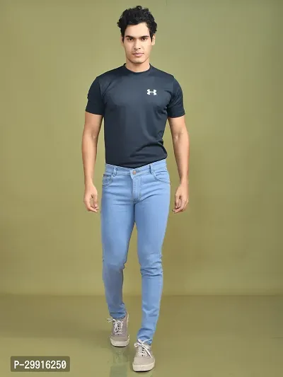 Stylish Denim Solid Jeans for Men-thumb3