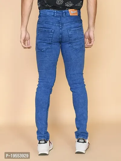 Classic Denim Solid Jeans For Men-thumb2