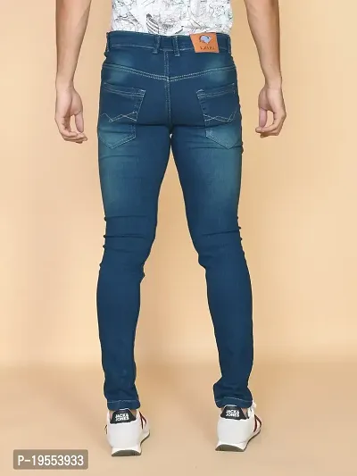 Classic Denim Solid Jeans For Men-thumb2