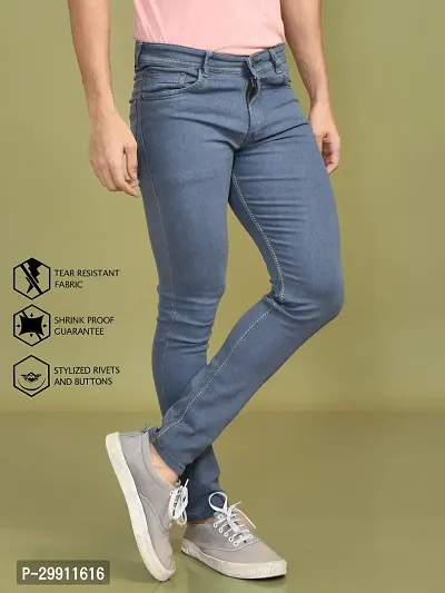 Stylish Denim Solid Jeans for Men-thumb3