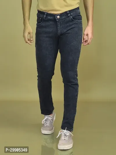 Stylish Denim Solid Jeans for Men-thumb0