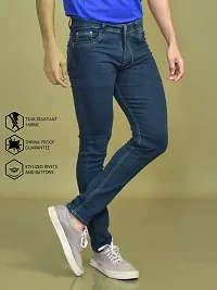 Stylish Denim Solid Jeans for Men-thumb1